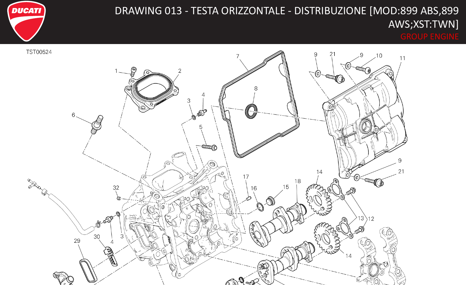 Taiwan horizontal head with vacuum hose, 2015 catalogue p. 42